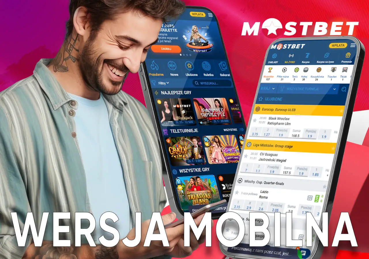 Wygodna mobilna wersja strony MostBet