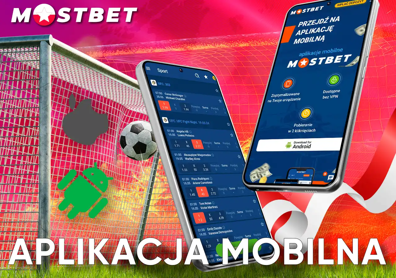 Obstawiaj zakłady na piłkę nożną za pomocą aplikacji mobilnej MostBet